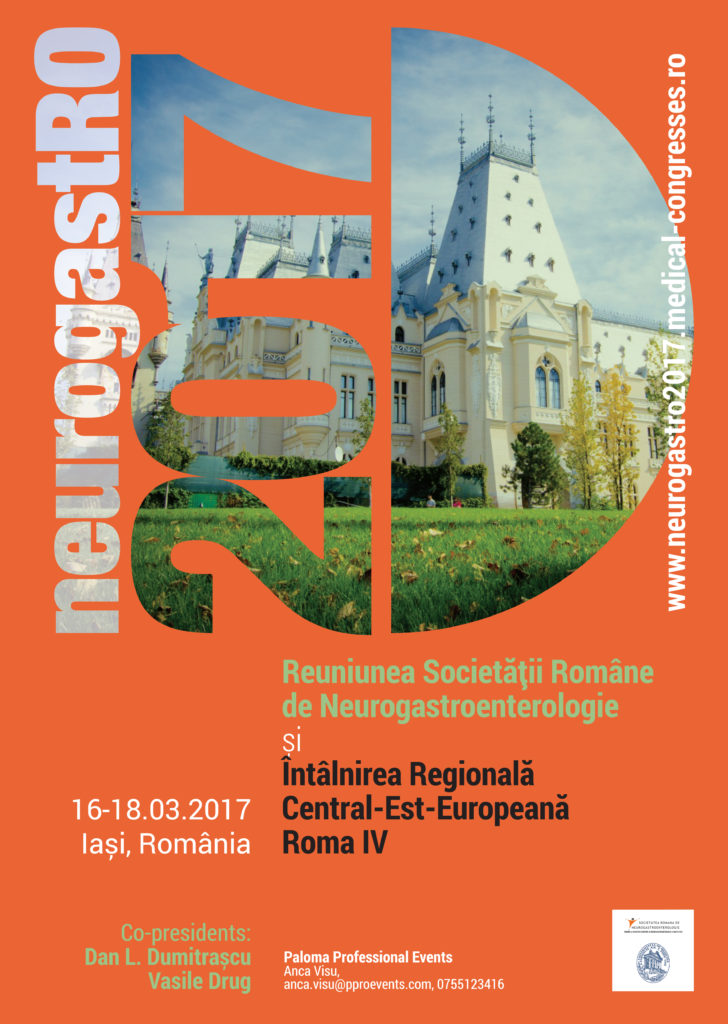 NEUROGASTRO, Iasi, 16-18 martie 2017
