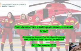 Curs resuscitare cardio-pulmonara-avansata – 24 EMC – 8-11 Feb 2023