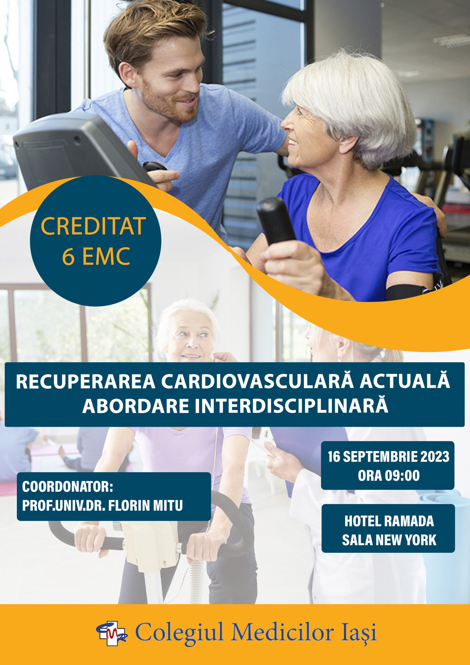 Recuperarea cardiovasculara actuala – abordare interdisciplinara – 16 Septembrie 2023
