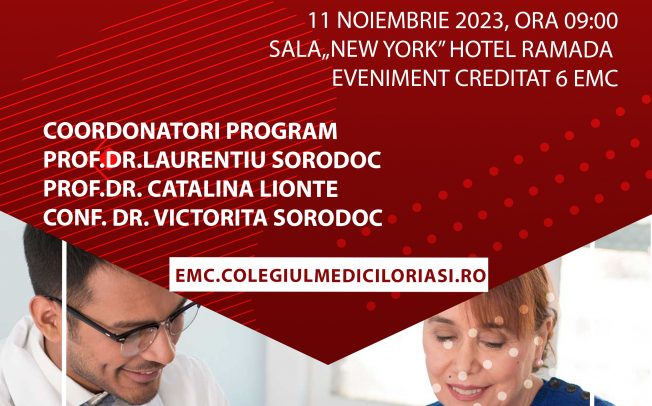 Invitatie eveniment – Cazuri complexe in medicina interna – 11 noiembrie 2023