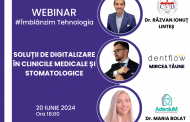 Invitație pentru medici și clinicile medicale de a participa pe 20 iunie, ora 18.00, la un eveniment online dedicat webinarul #Îmblânzim tehnologia – Soluții de digitalizare în clinicile medicale și stomatologice