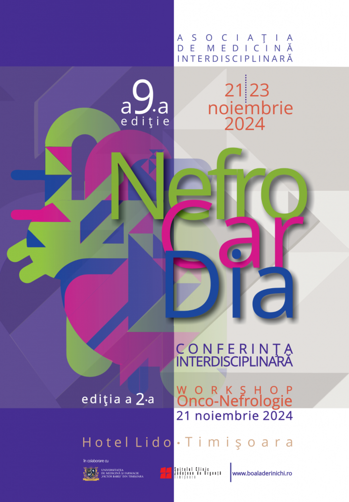 Conferinta nationala interdisciplinara “NefroCarDia” 21-23 Noiembrie 2024