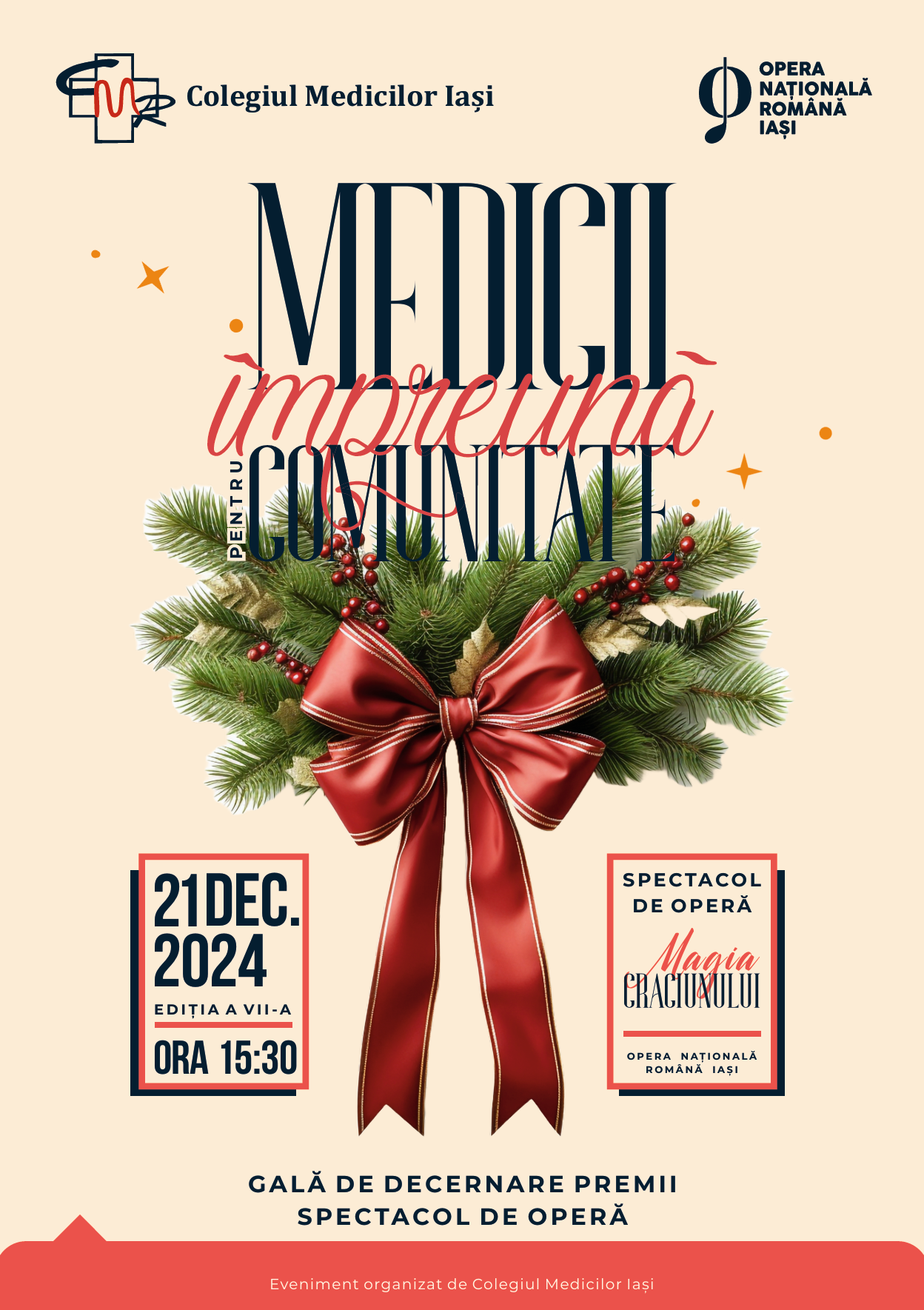 Invitatie la a VII-a ediție a evenimentului “Medicii împreună pentru comunitate” 21 decembrie 2024