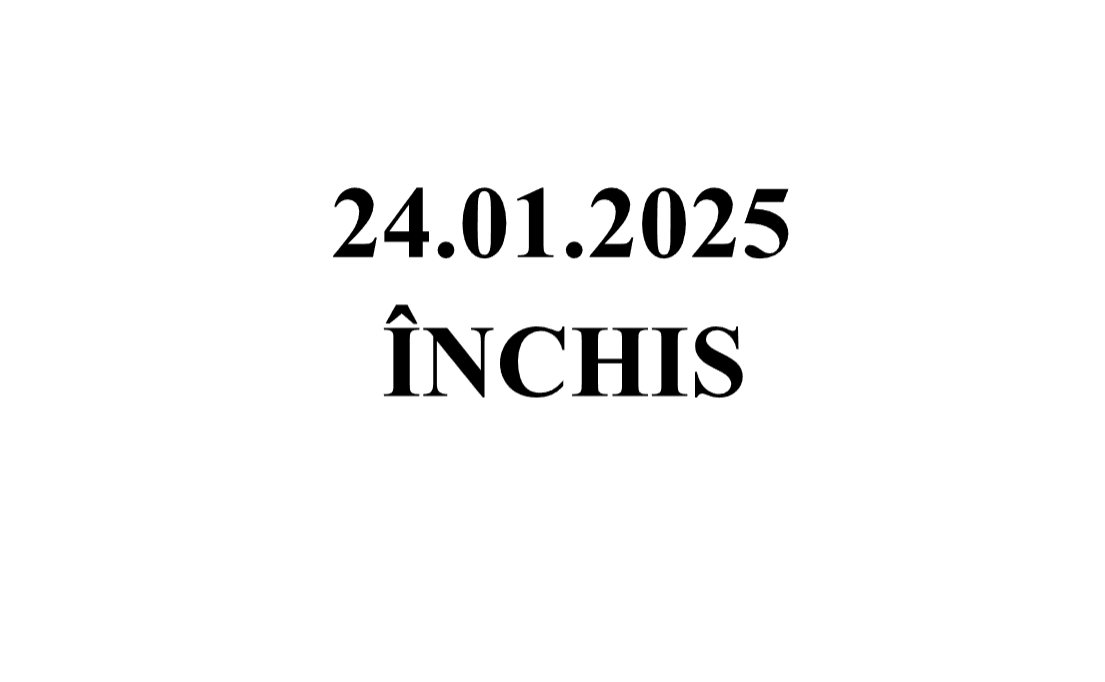 24 Ianuarie – Inchis